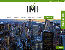 Tablet Screenshot of imidatasearch.com